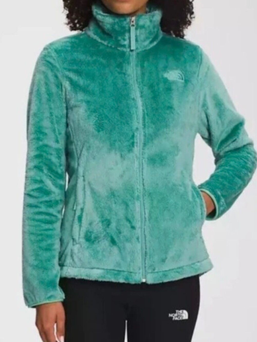 VINTAGE The North Face Women's Osito Full Zip Fleece Jacket Wasabi Green SzLarge